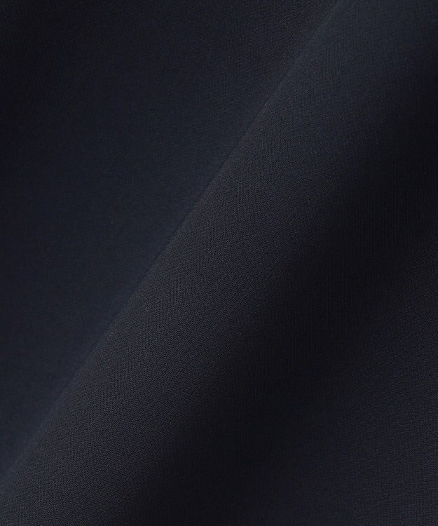 組曲 L 【KUMIKYOKU NAVY】コンフォータブルドレープ レース襟ワンピース ネイビー系