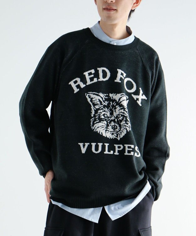 CRAFT STANDARD BOUTIQUE 【ユニセックス】アニマルジャガードニット Black