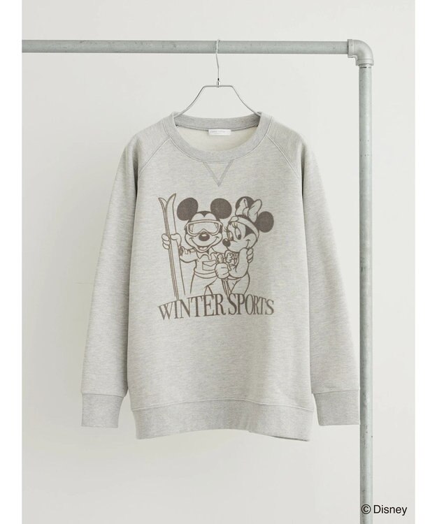 Green Parks Ｄｉｓｎｅｙ／裏起毛フロッキープリントスウェット Gray Mixture