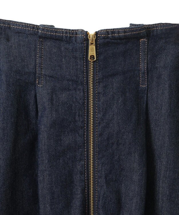 earth music&ecology フロントＺＩＰデニムスカート Indigo