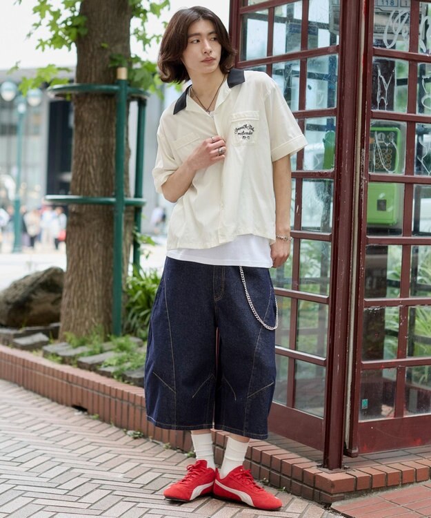 WEGO 【ユニセックス着用ITEM】ボーリングシャツ（SS） ホワイト