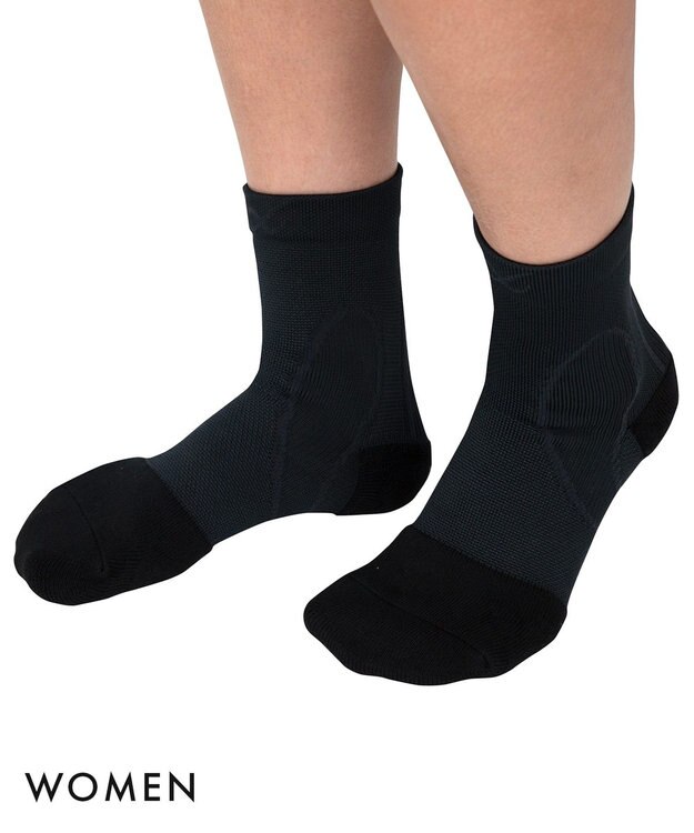 CW-X 【UNISEX】 CW-X ソックス ショート 抗菌防臭（つま先・かかと） BCR608 /ワコール ブラックスペシャル