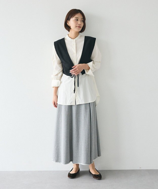 CRAFT STANDARD BOUTIQUE 2WAYカットコーデュロイビスチェ Black