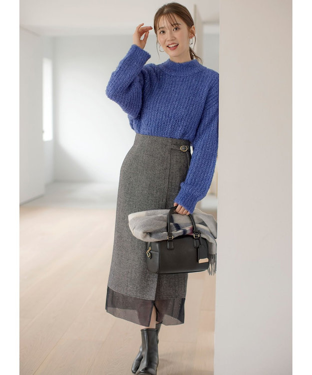 シアーコンビヘリンボーン スカート / ANY SIS S | ファッション通販