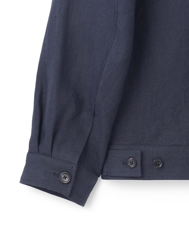 JOSEPH HOMME ベルギーリネンオックス　スウィングトップ ネイビー系