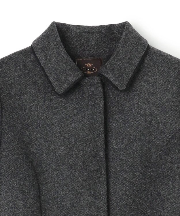 TOCCA 【消臭】BITTER CARAMEL CHOCOLATE ウールコート グレー系