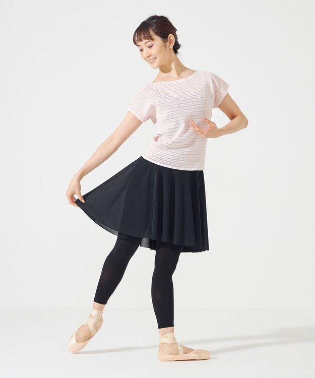 Chacott クールタイツ（レギンス）キシリトール加工 ブラック