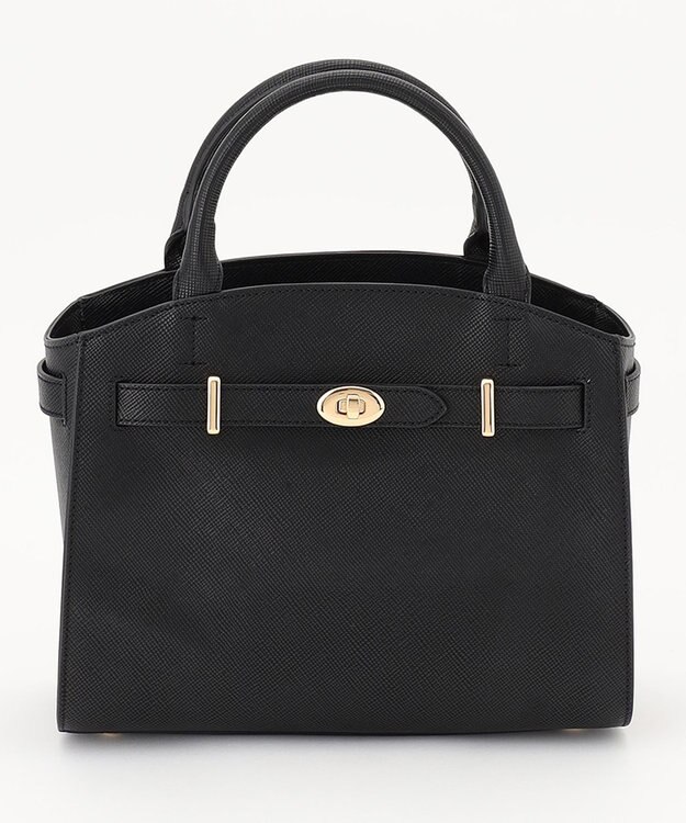 23区 オーバルキーベルト トートバッグ ブラック系