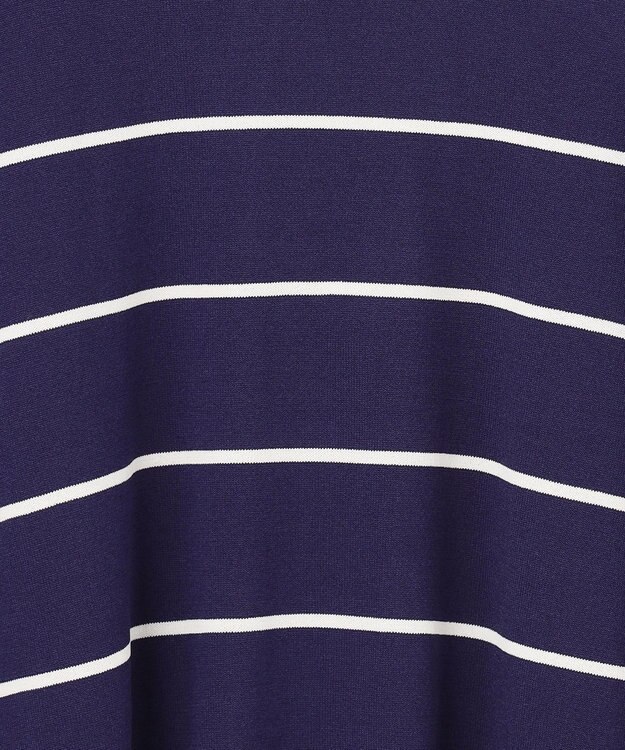 UNFILO スゴ機能美ニット ハーフスリーブ ネイビーボーダー