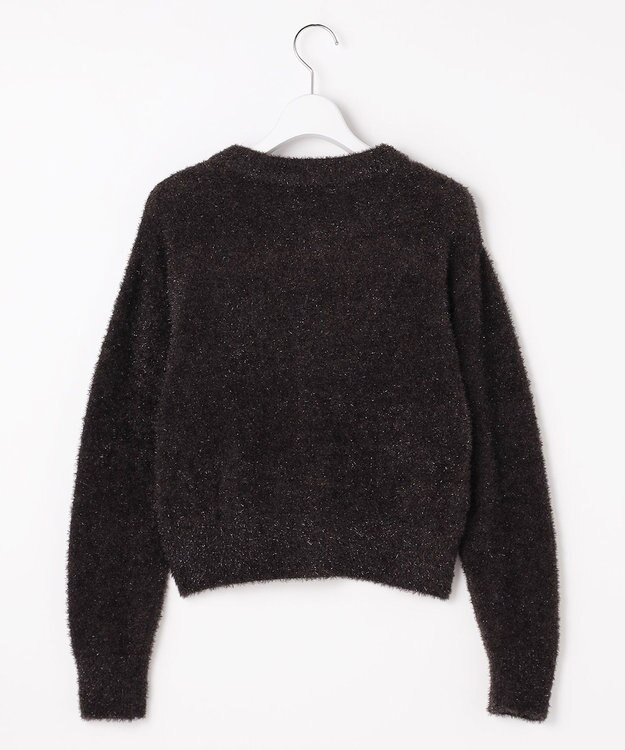 Feroux キラキラシャギー ニット カーディガン グレー系