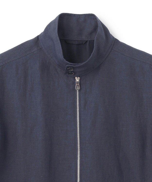 JOSEPH HOMME ベルギーリネンオックス　スウィングトップ ネイビー系