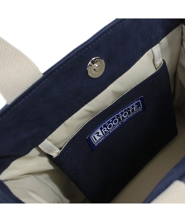 ROOTOTE 1413【無地＆ボーダー】/ NA.スクエア2way.テンジク-B 02：ネイビー