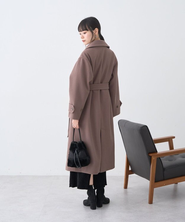 earth music&ecology 3WAYカラーロングコート Mocha