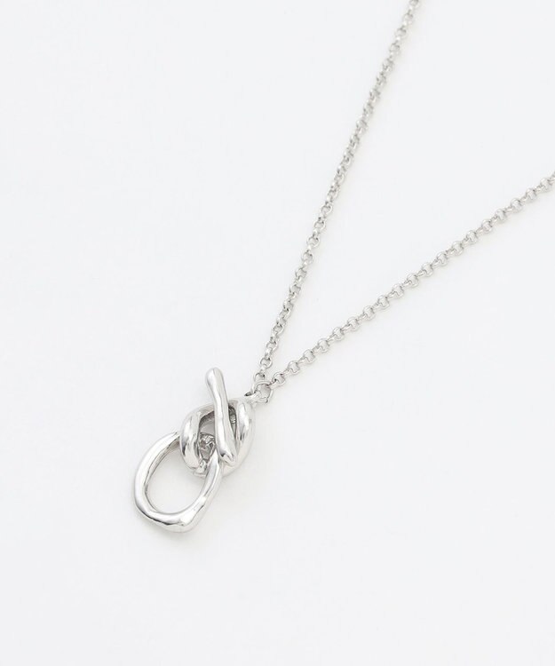 J.PRESS LADIES マンテル ショート ネックレス シルバー系