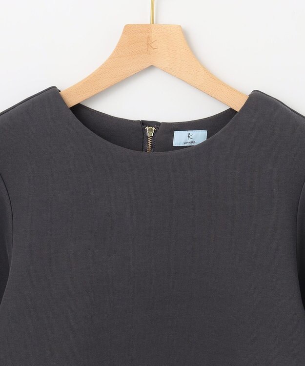 組曲 【WEB限定】パフスリーブ スウェットライクトップス グレー系