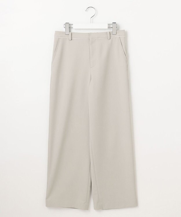 J.PRESS LADIES 【洗える】Crispyツイル ストレート パンツ ベージュ系