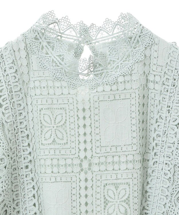 Green Parks ・Ｐｅｔｉｔ　Ｆｌｅｕｒ　イロイロレースブラウス Green