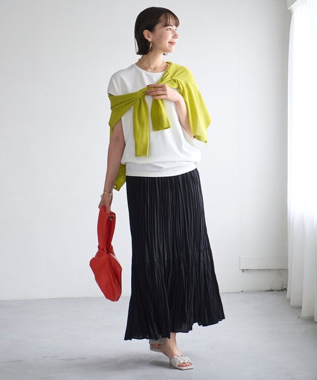 UNFILO BEAUTY FORM フレンチスリーブTシャツ オフ