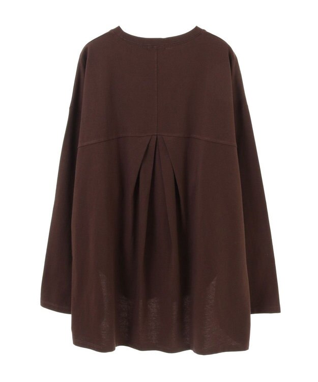 earth music&ecology ラウンドルーズロンＴ Brown