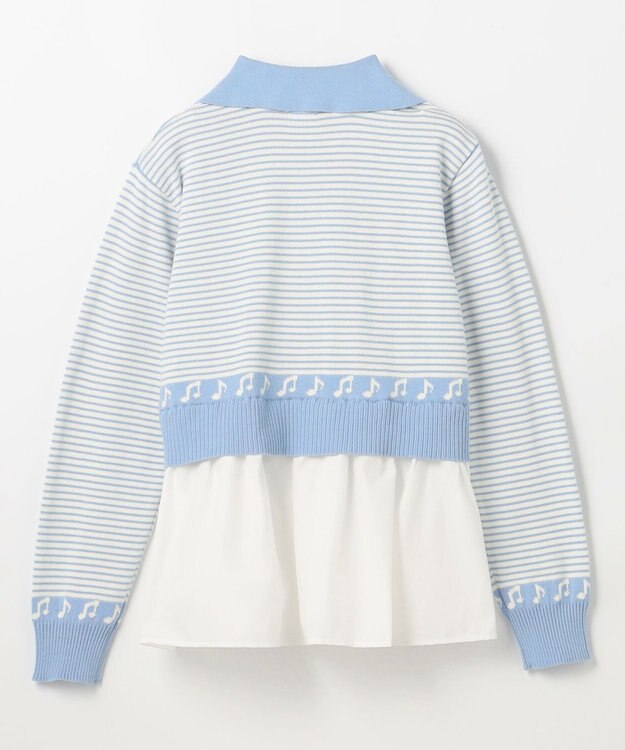 組曲 KIDS 【150-160㎝】ハーモニー ボーダートップス サックスブルー