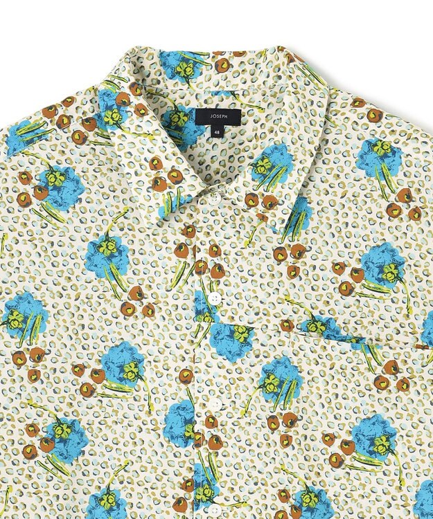 JOSEPH HOMME 【LIBERTY】リバティプリント 半袖シャツ ホワイト系5