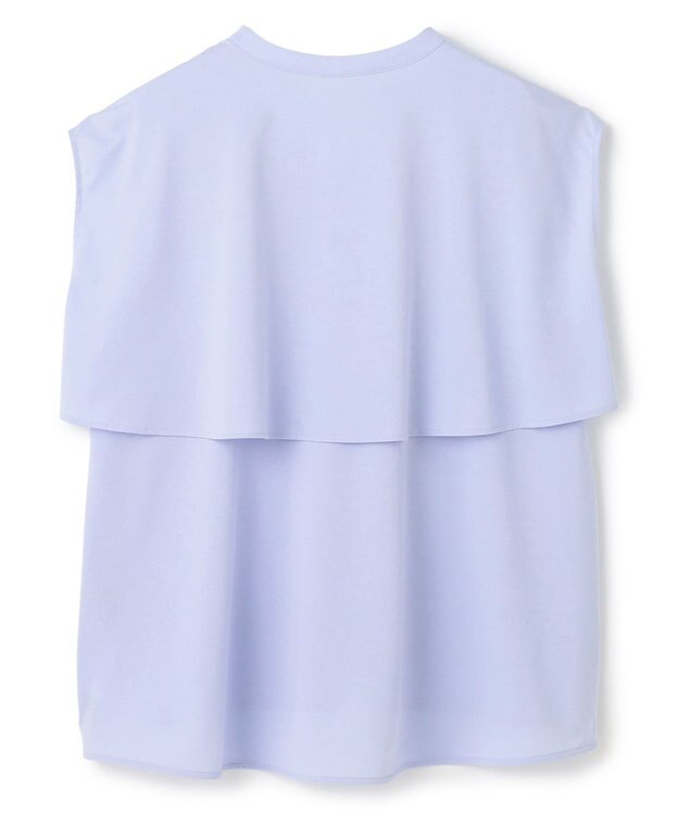 UNFILO ヒートシールドジャージー キーネック レイヤーT サックス