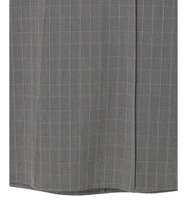 Green Parks きれいシルエットチェック裾フレアスカート Glen Check