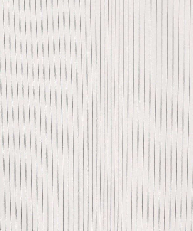 UNFILO ポプリン シャツワンピース ピンストライプ(オフ×ブラック)