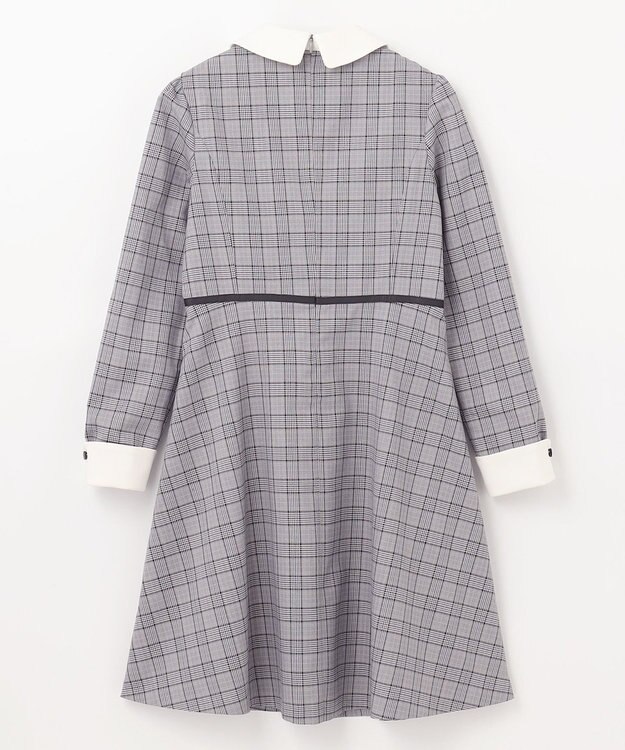 組曲 KIDS 【150-170㎝】グレンチェック ワンピース グレー系5