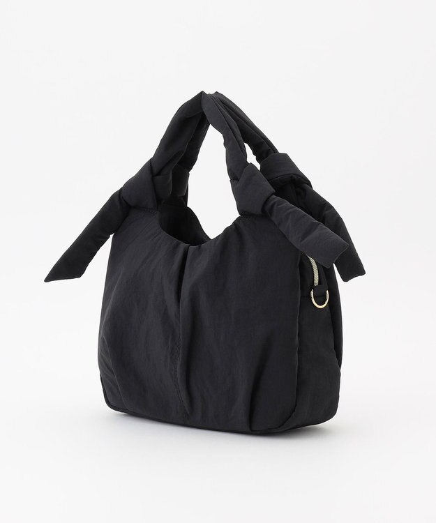 LA BAGAGERIE 【maison vert】 【撥水】リボンフワフワ２WAYトート ブラック