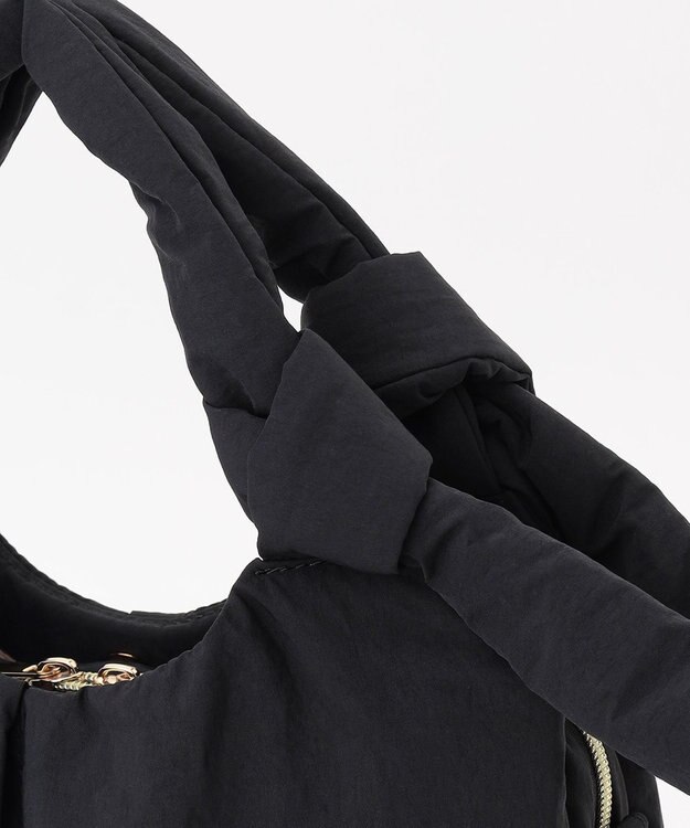 LA BAGAGERIE 【maison vert】 【撥水】リボンフワフワ２WAYトート ブラック