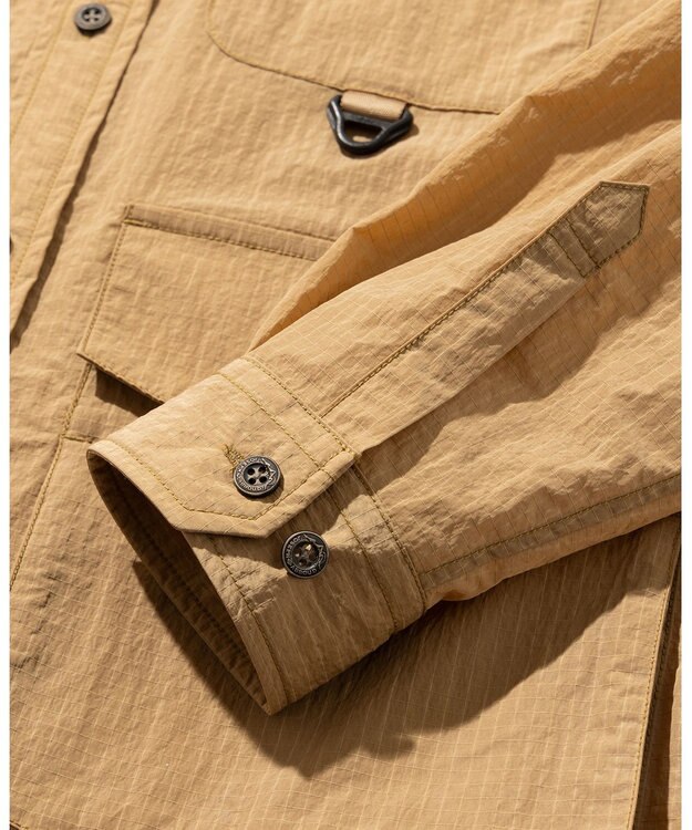 JOSEPH ABBOUD MOUNTAIN 【CREA掲載・ECO撥水・軽量】Teemu Jarviコラボシャツ カーキ系