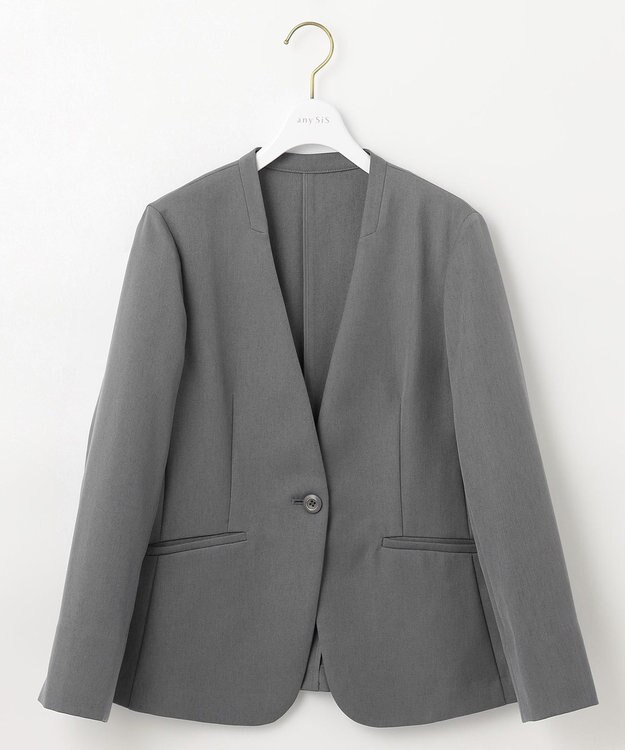 ANY SIS S 【セットアップ可】イージーケアライト ジャケット グレー