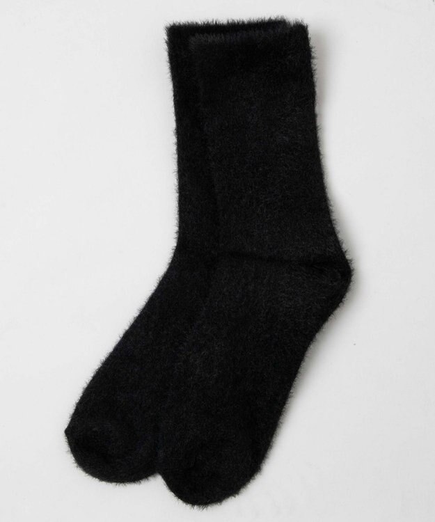 WEGO シャギークルーソックス ブラック