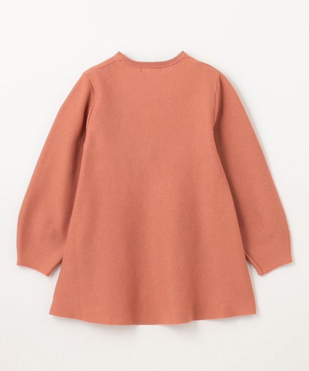 ANY ミラノリブチュニック丈ニット コーラル