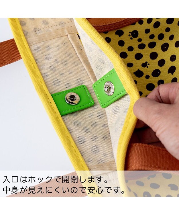 tsumori chisato CARRY コットンポルカドット ハンドバッグ Mサイズ イエロー