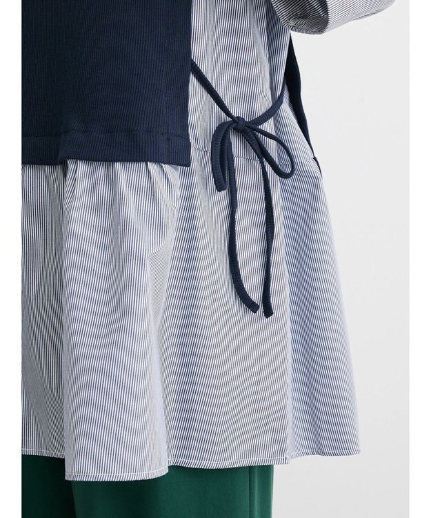 Green Parks テレコドッキングチュニック２ Dark Navy