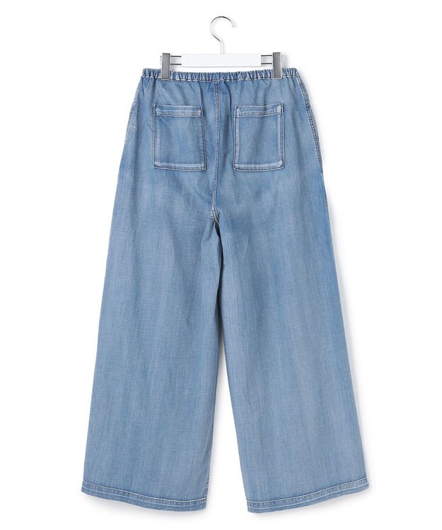 J.PRESS YORK STREET 【WOMEN】ライトダンガリー リラックスワイド パンツ ダルブルー系