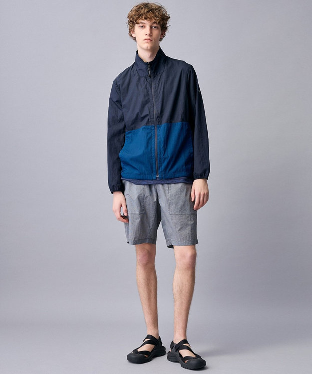 JOSEPH ABBOUD MOUNTAIN 【軽量/ECO撥水/ポケッタブル】ナイロンフライリップ ブルゾン ダルブルー系7
