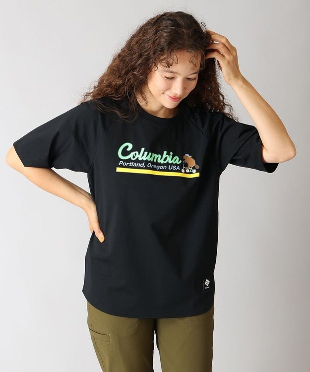 Columbia Columbia/ レイリバーラグラングラフィックショートスリーブTシャツ /コロンビア Black