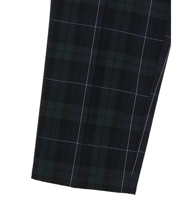 Green Parks きれいシルエットチェックパンツ Glen Check
