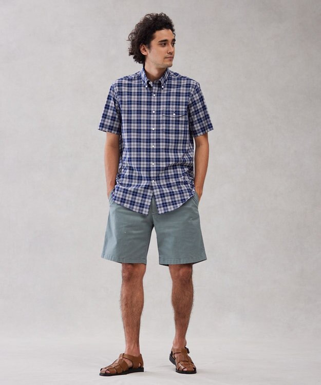 J.PRESS MEN ドビータータンマルチチェック シャツ /B.D ブルー系3