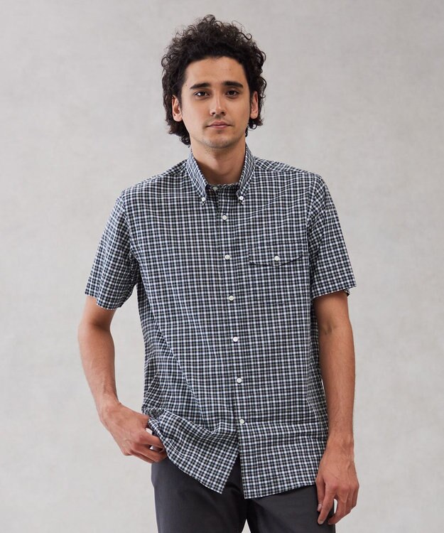 J.PRESS MEN ドビータータンマルチチェック シャツ /B.D ネイビー系3