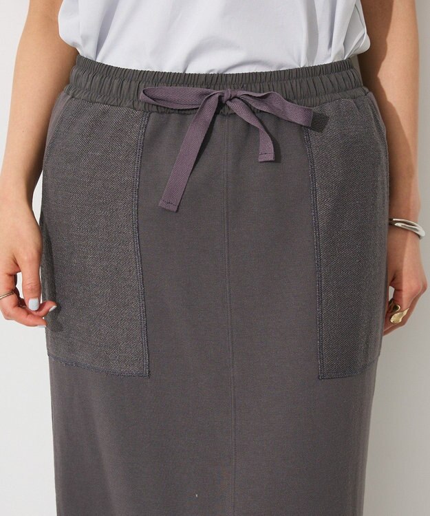 CRAFT STANDARD BOUTIQUE カットソーIラインスカート Dark Gray