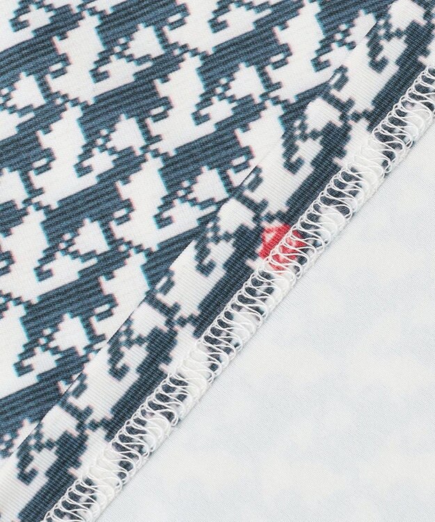 23区GOLF 【WOMEN】【吸水速乾/UVカット】ハンタードッグ柄シャツ ホワイト系5