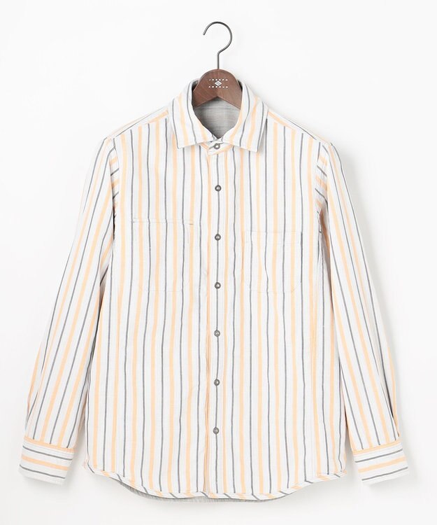 JOSEPH ABBOUD 【キングサイズ・2WAY】 リバーシブルシャツ ライトグレー系