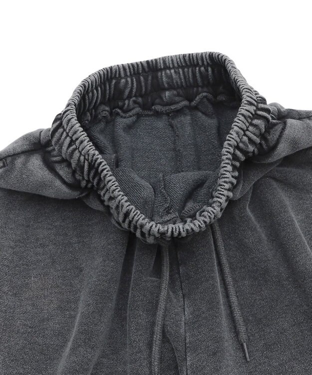 WEGO 【ウエストゴム】スウェットカーゴハーフパンツ スミクロ