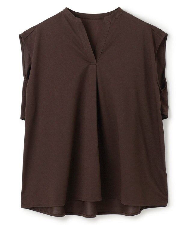 UNFILO ヒートシールドジャージー キーネック レイヤーT ブラウン