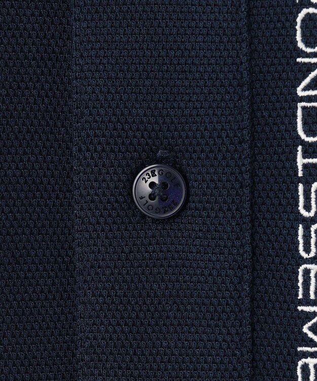 23区GOLF 【MEN】【UVケア 】ベーシック 長袖ポロシャツ ネイビー系