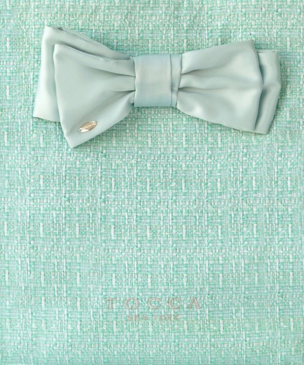 TOCCA 【キャンセル分販売！】【A4サイズ対応】COLOR OF GLORY CUSTOMIZED BAG カスタマイズ トートバッグ グリーンツイード×大リボン